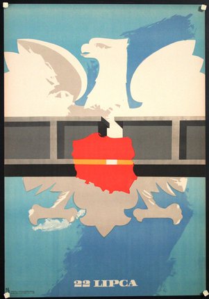 a poster of a white eagle