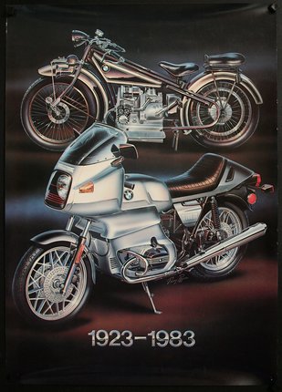 a poster of a motorcycle