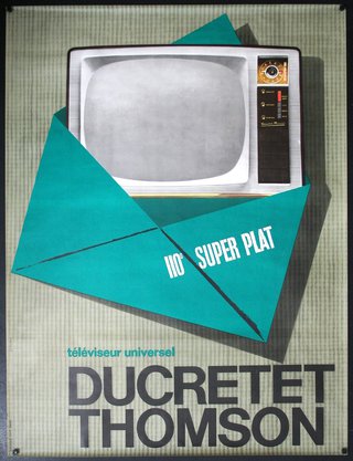 a poster of an old television