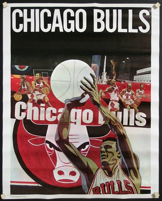 a poster of a basketball game