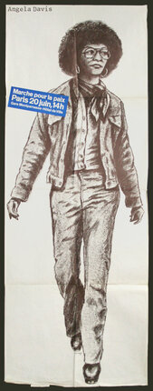 a drawing of a man walking