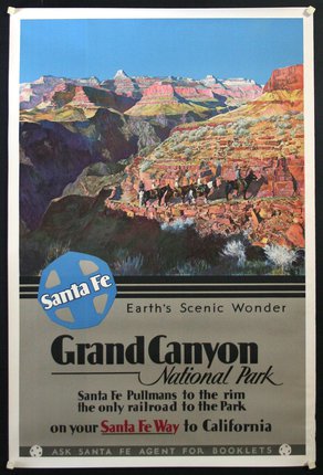 a poster of a grand canyon
