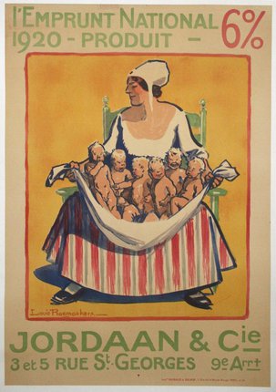 a woman holding a group of babies