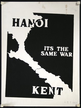 a black and white poster with a map