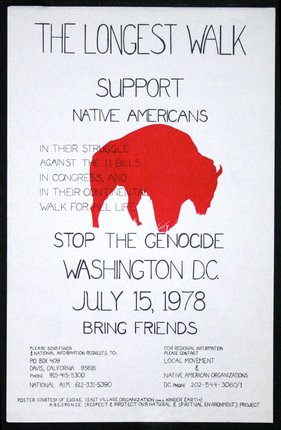 a poster with a buffalo silhouette