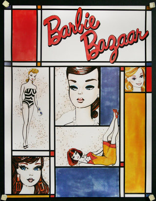 a poster of a barbie bazaar