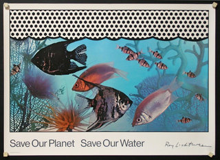 a poster with fish and coral