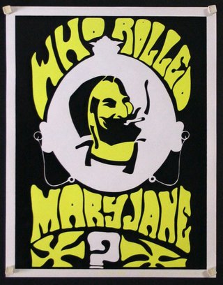 a poster with a man smoking a cigarette