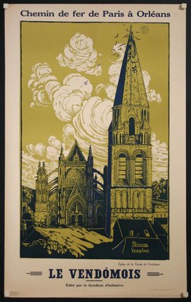 a framed art print of a church