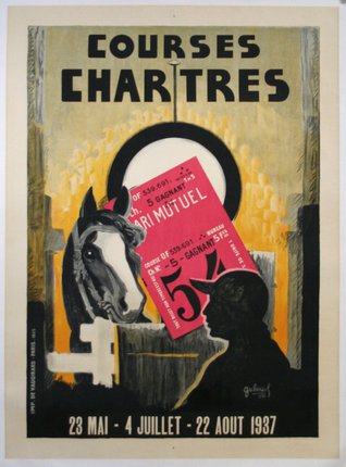 a poster of a horse and a man