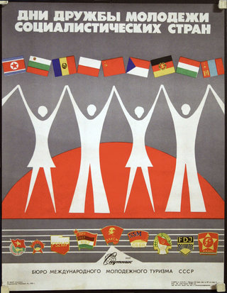 a poster with people holding their hands