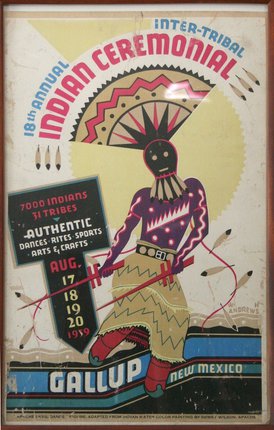 a poster of a native american indian