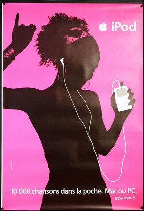 a poster of a man with headphones