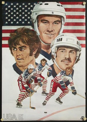a poster of hockey players