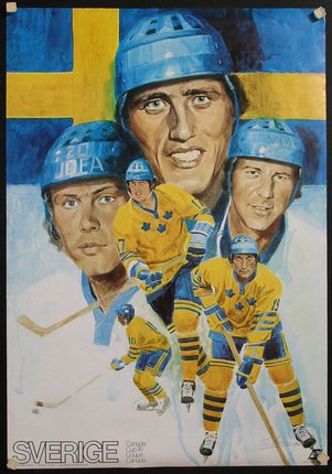 a poster of hockey players
