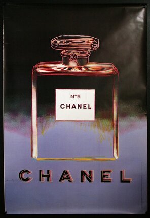 a poster of a chanel perfume