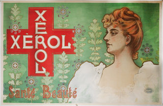 a poster with a woman in a white dress