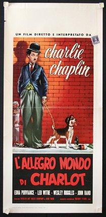 a poster of a man and a dog