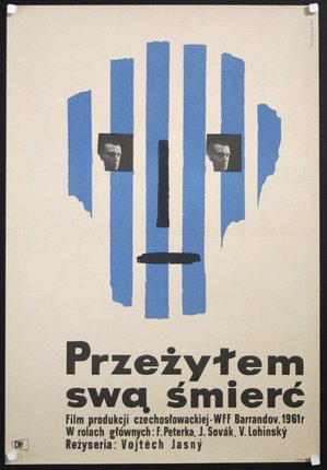 a poster with a face with two faces