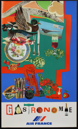a poster with different foods