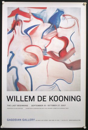 a poster with text and a painting