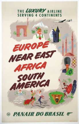 a poster with a map of europe near east africa