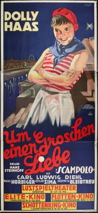 a poster of a woman with arms crossed