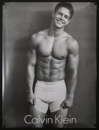Calvin Klein Underwear (1) (Mark Wahlberg a.k.a. Marky Mark, large size), Original Vintage Poster