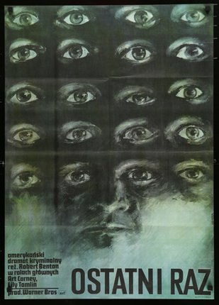 a poster of eyes and face