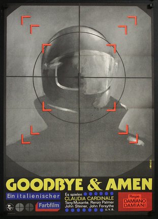 a poster with a helmet on it