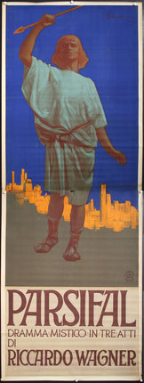 a poster of a man with prosthetic legs
