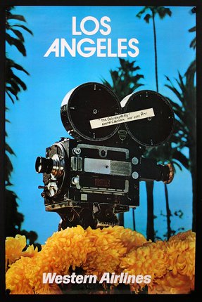 a movie camera on a flower
