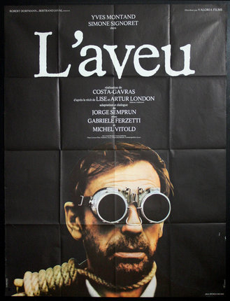 a movie poster with a man wearing goggles