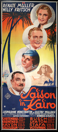 a poster with images of people