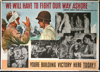 a poster with pictures of soldiers and soldiers