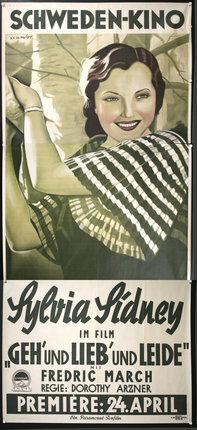 a poster of a woman holding a bottle
