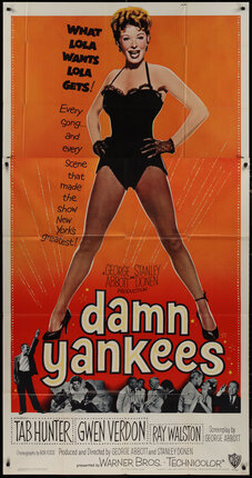 a poster of a woman in a black outfit