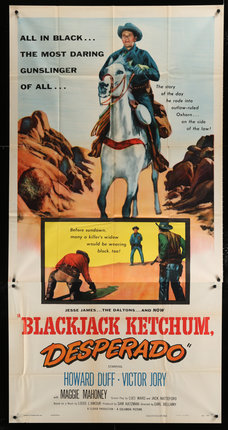 a movie poster of a man on a horse