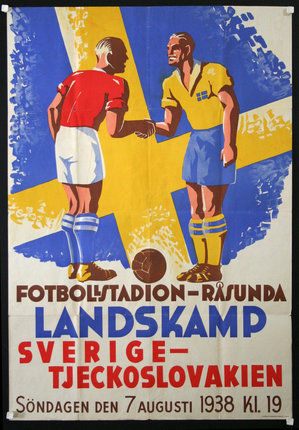 a poster of two men shaking hands