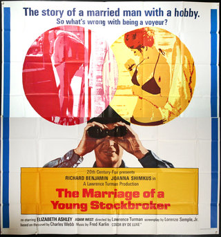 a movie poster with a man looking through binoculars