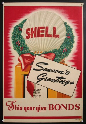 a poster of a shell gasoline