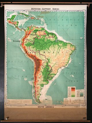 a map of the south america