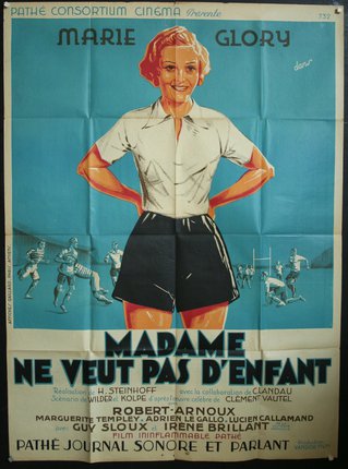 a poster of a woman with her hands on her hips