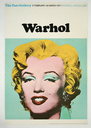 a poster of a woman with blonde hair