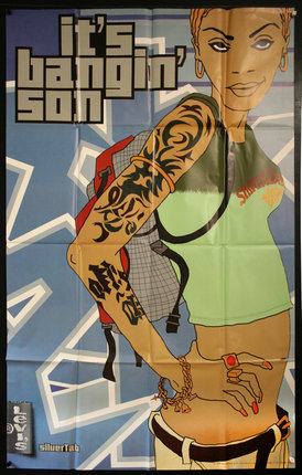 a poster of a woman with tattoos
