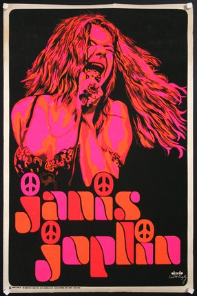 a poster of a woman singing