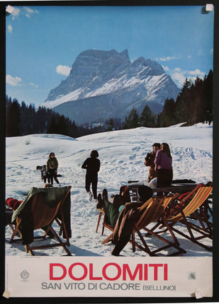 a poster of people in the snow