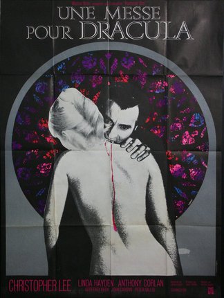 a poster of a man kissing a woman