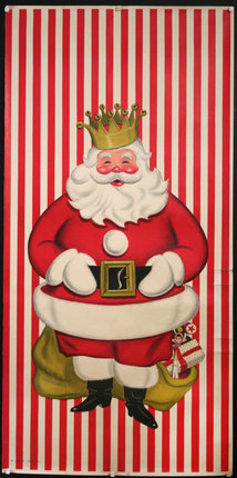 a poster of a santa claus