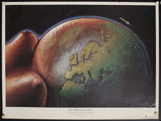 a poster of a planet